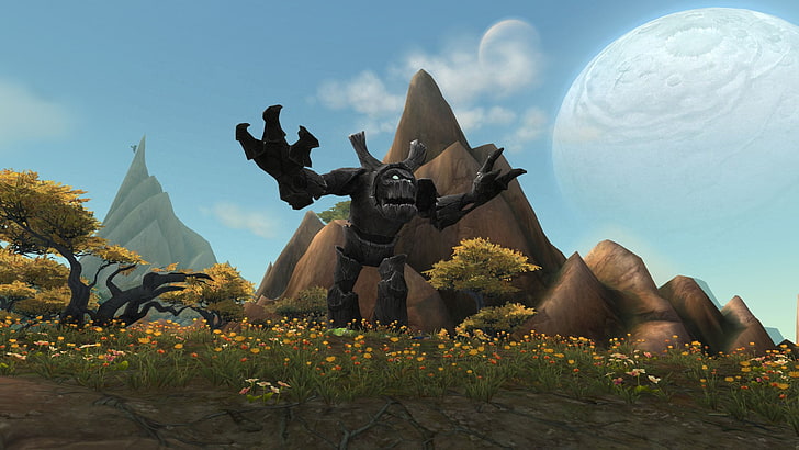ilustração de monstro cinza, World of Warcraft: Warlords of Draenor, World of Warcraft, videogame, HD papel de parede