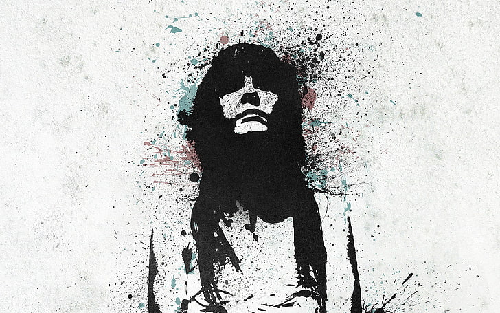 Arte de Che Guevara, garota, esguicho, grafite, cabelo, pintura, contorno, HD papel de parede