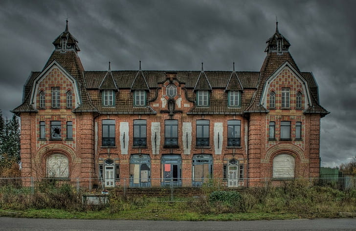 abandoned, Mol - Belgium, Belgium, Casino, mansions, house, HD wallpaper