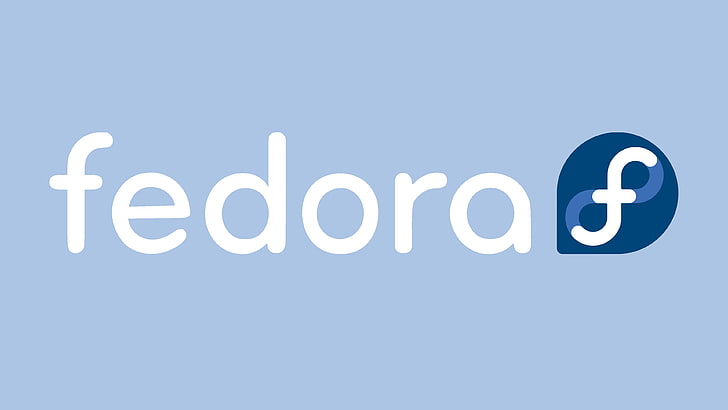 Fedora, Linux, open-source, open source, operating system, logo, Red Hat, brand, HD wallpaper