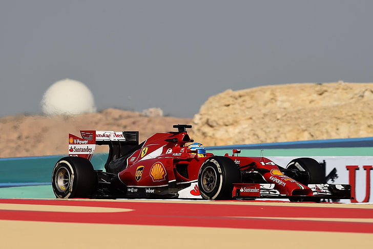 Ferrari F14 T, Ferrari Bahrain F1 GP_2014 test, bil, HD tapet