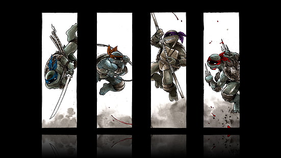 Teenage Mutant Ninja Turtles TMNT HD, cartoon/comic, ninja, turtles, mutant, teenage, tmnt, HD wallpaper HD wallpaper