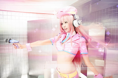 Super Sonico, asian cosplayer, cosplay, HD wallpaper HD wallpaper