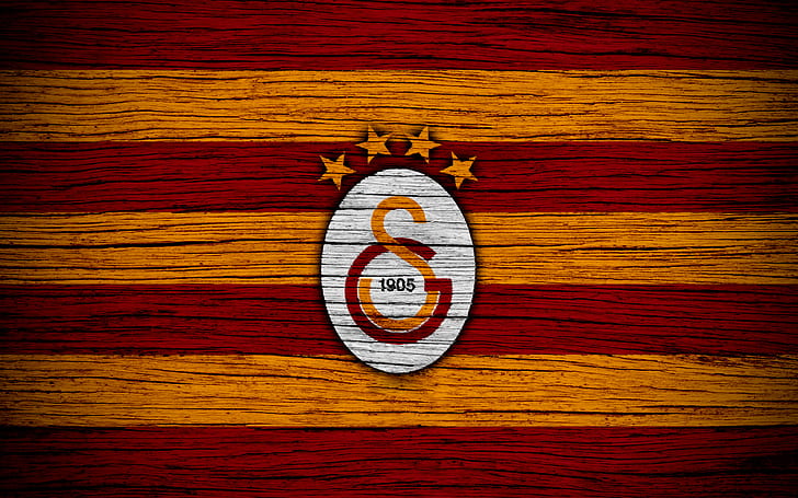 Piłka nożna, Galatasaray S.K., emblemat, logo, Tapety HD