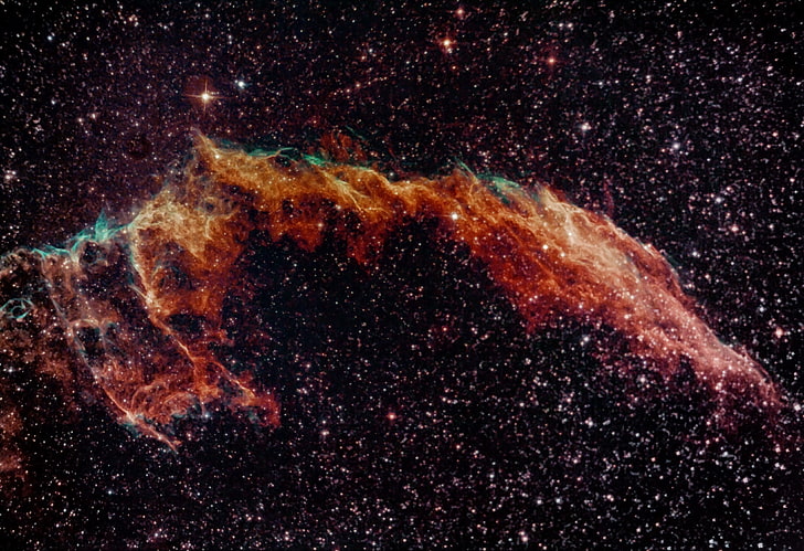 A nebulosa do véu, na constelação, cisne, nebulosa do véu oriental, HD papel de parede