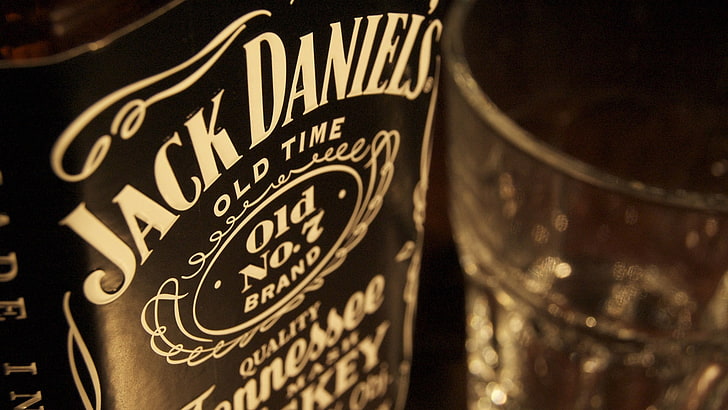 Jack Daniels Old No.7 flaska, Jack Daniel's, alkohol, HD tapet