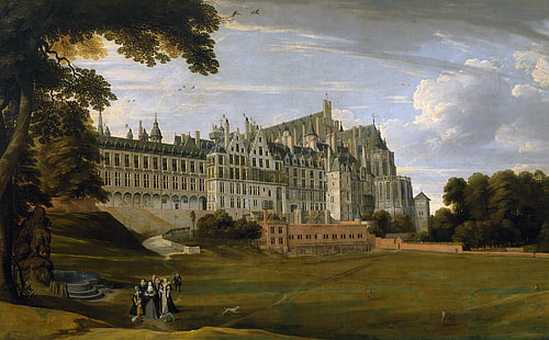 風景、写真、ヤン・ブリューゲル長老、ブリュッセルのテルビュレン宮殿、 HDデスクトップの壁紙 HD wallpaper