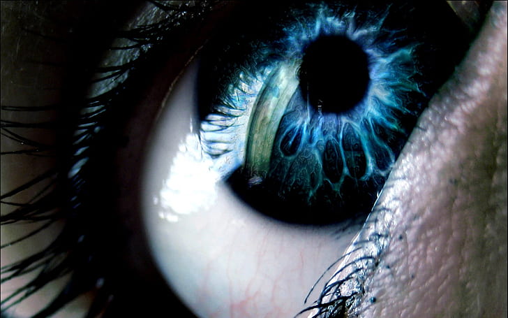Eye HD, човешко око, артистично, око, HD тапет