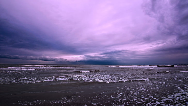 brauner Ozean, Landschaft, HD-Hintergrundbild