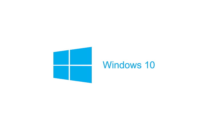 Fundo branco, Windows 10, logotipo, logotipo do windows 10, fundo branco, windows 10, logotipo, HD papel de parede