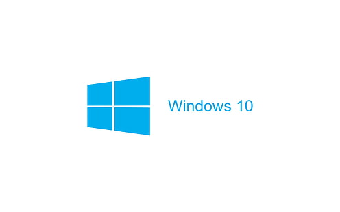 พื้นหลังสีขาว, Windows 10, โลโก้, โลโก้ Windows 10, พื้นหลังสีขาว, Windows 10, โลโก้, วอลล์เปเปอร์ HD HD wallpaper