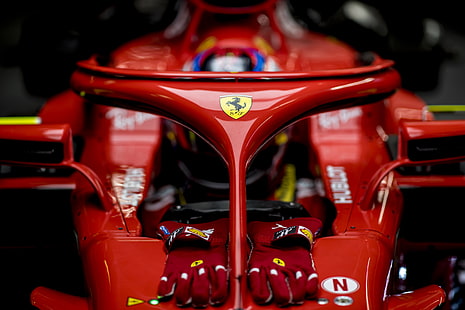 red Ferrari Formula 1 race car, Ferrari SF71H, Formula One, F1 cars, 2018, 4K, HD wallpaper HD wallpaper