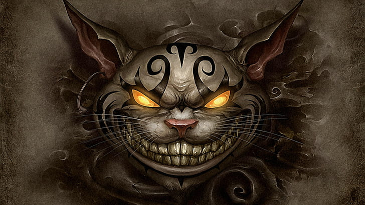 papel de parede digital gato cinzento, Alice no país das maravilhas, Cheshire Cat, Alice: Madness Returns, HD papel de parede