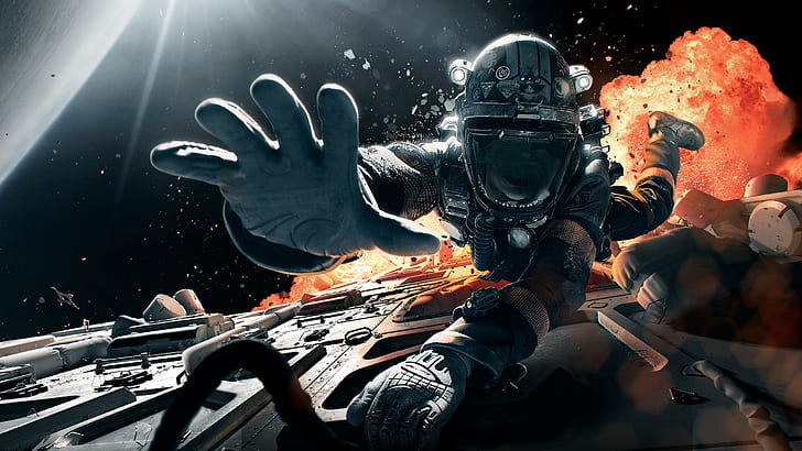 the expanse, tv series, space, spaceship, astronaut, spacesuit, explosion, HD wallpaper