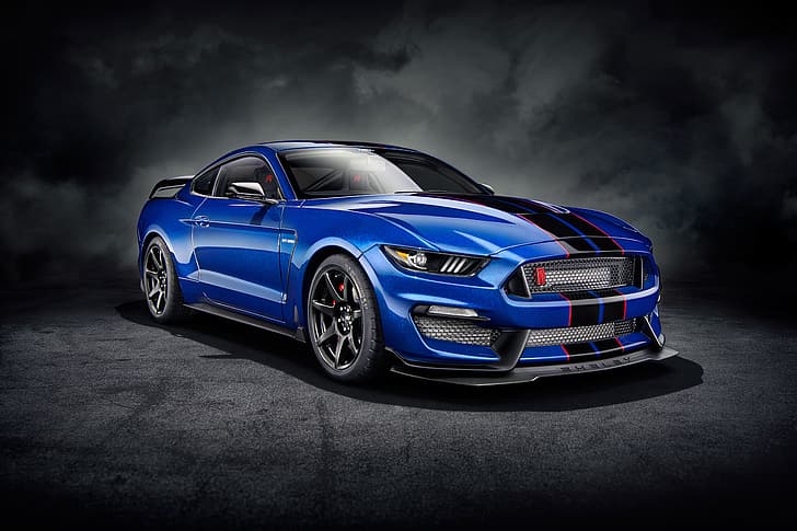background, art, Ford Mustang, muscle car, Shelby Mustang, Ford Mustang Shelby GT350R, HD wallpaper