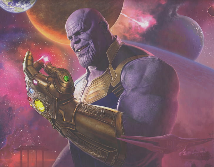 Film, Avengers: Infinity War, Thanos, Fond d'écran HD