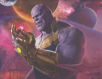 Movie, Avengers: Infinity War, Thanos, HD wallpaper HD wallpaper