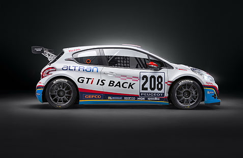 208, GTI, Peugeot, Rennen, Rennen, Sport, HD-Hintergrundbild HD wallpaper