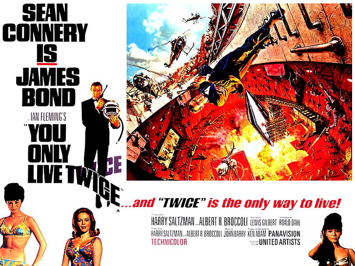 007アクションYou Live Live Twice Entertainment Movies HD Art、cinema、movies、Action、Adventure、007、James Bond、 HDデスクトップの壁紙