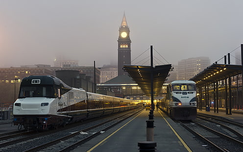 Железнодорожный вокзал Здания HD, здания, городской пейзаж, поезд, вокзал, HD обои HD wallpaper