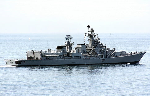 okręt wojenny, klasa Delhi, niszczyciel, marynarka wojenna Indii, Tapety HD HD wallpaper