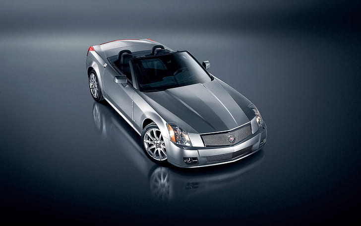 Cadillac XLR 167 , grey cadillac convertible coupe, cadillac, cars, HD wallpaper