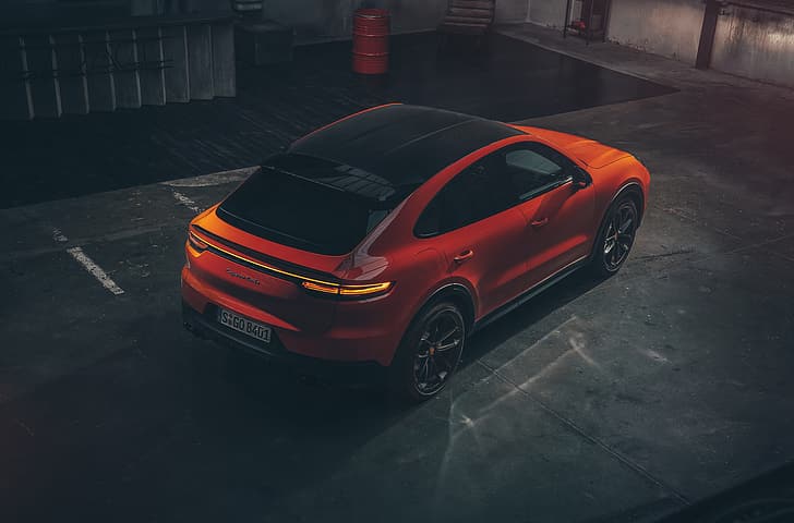 Porsche, Coupe, Cut, Cayenne Turbo, 2019, HD wallpaper