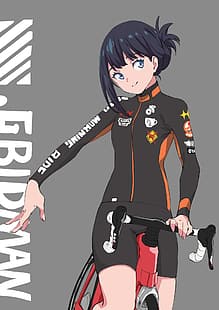 SSSS.GRIDMAN, anime, anime girls, Takarada Rikka, Sfondo HD HD wallpaper