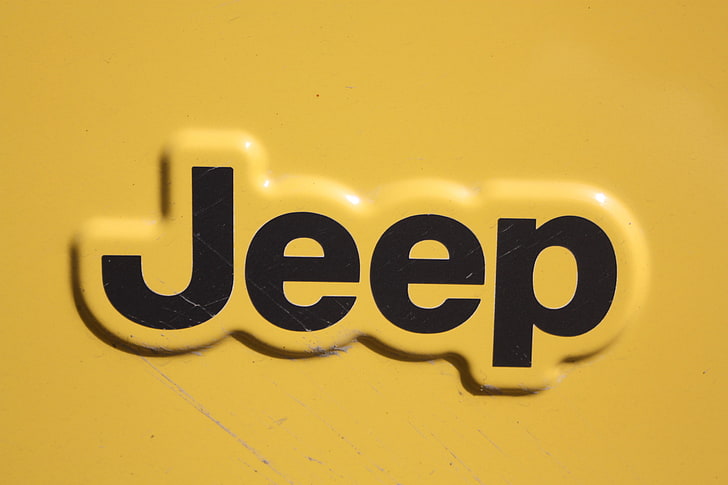 Jeep, logo, Sfondo HD