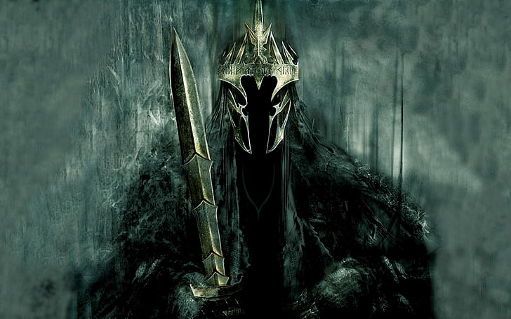 Abaddon digital wallpaper, horror, Witchking of Angmar, The Lord of the Rings, fantasy art, dark fantasy, Tapety HD