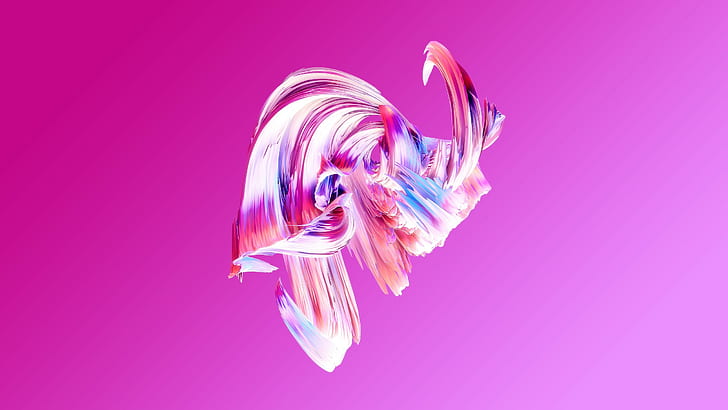paintwave pink, abstract, pink, HD wallpaper