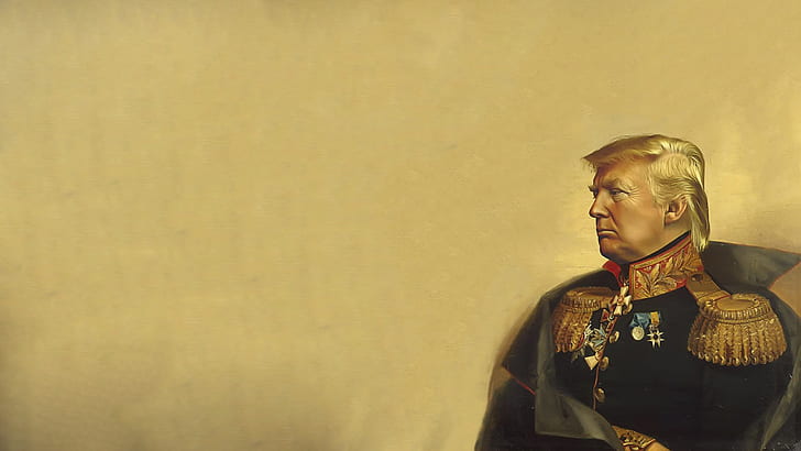 Colonel suit, Donald Trump, politics, Presidents, HD wallpaper