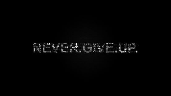 never give up text, motivational, black background, typography, HD wallpaper HD wallpaper