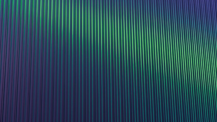 Linhas, 4K, Gradiente, Vertical, Verde, Padrão, Azul, HD papel de parede