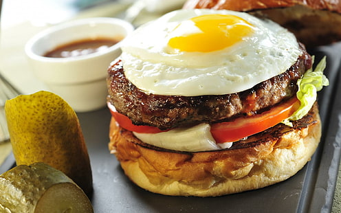 burger, sandwich, makanan cepat saji, telur, sayuran, roti, burger, burger, sandwich, makanan cepat saji, telur, sayuran, burger, Wallpaper HD HD wallpaper