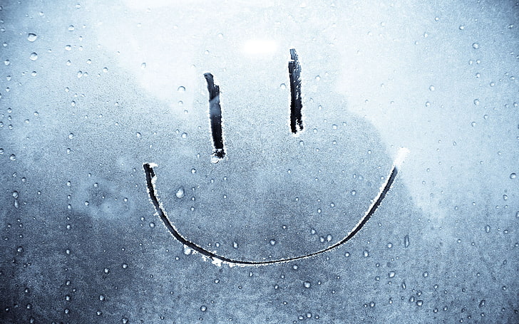 smiley face water drops window panes dew rain on glass 1920x1200  Nature Winter HD Art , water drops, smiley face, HD wallpaper