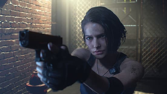 Resident Evil, Resident evil 3, Resident Evil 3 Remake, Jill Valentine, videospel, HD tapet HD wallpaper