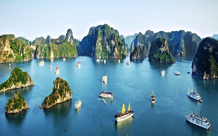 Halong Bay Vietnam Lonely Planet ile ilgili olarak, HD masaüstü duvar kağıdı