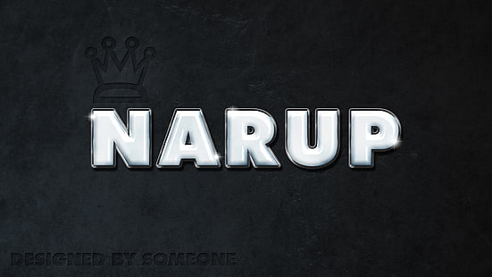 Schwarzer Hintergrund mit Narup-Text-Overlay, Photoshop, Muldenkipper, Webdesign, HD-Hintergrundbild HD wallpaper