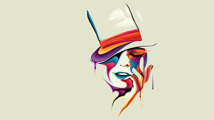 Artwork, Mad Hatter, Colors, artwork, mad hatter, colors, HD wallpaper