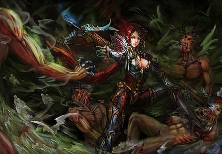 Diablo, Diablo III, Demon Hunter (Diablo III), HD wallpaper HD wallpaper