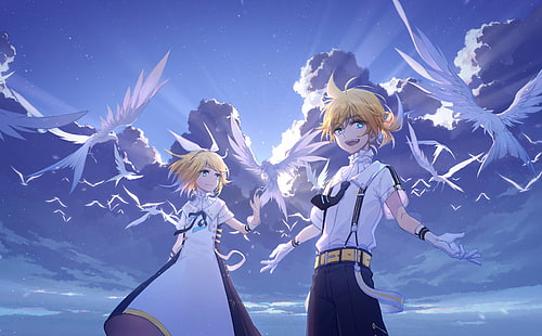 Anime, Vocaloid, Len Kagamine, Rin Kagamine, HD-Hintergrundbild HD wallpaper