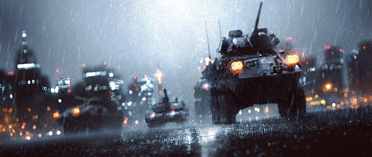 ultra-wide, car, Battlefield 4, HD wallpaper