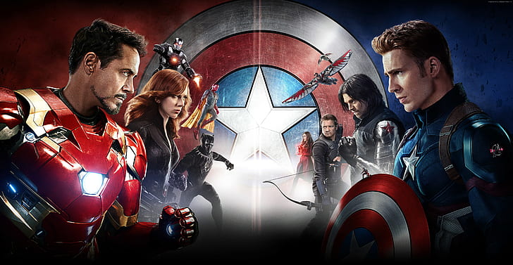 Marvel, Iron Man, Kaptan Amerika 3: İç Savaş, 2016'nın En İyi Filmleri, HD masaüstü duvar kağıdı