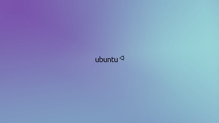 teks ubuntu, Ubuntu, Linux, gradien, Wallpaper HD