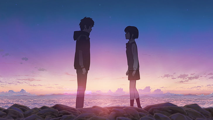 Anime, Your Name., Kimi No Na Wa., Mitsuha Miyamizu, Taki Tachibana, Fondo de pantalla HD