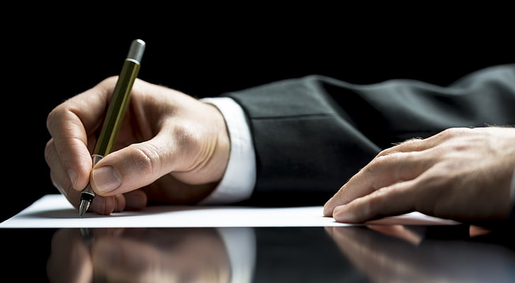 business, document, contract, signing, HD wallpaper