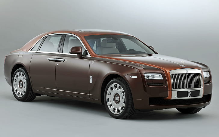 2013 Rolls Royce Ghost One Thousand and One Nights, brown rolls royce sedan, rolls, royce, ghost, 2013, thousand, nights, cars, rolls royce, HD wallpaper