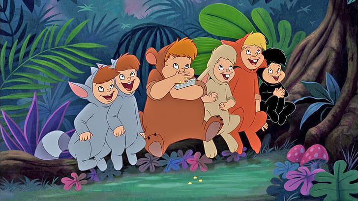 The Lost Boys Are Characters From Peter Pan Cartoon Disney Screencaps 1920×1080, HD wallpaper