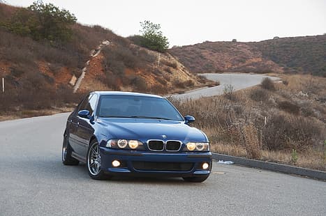 블루, BMW, e39, M5, HD 배경 화면 HD wallpaper